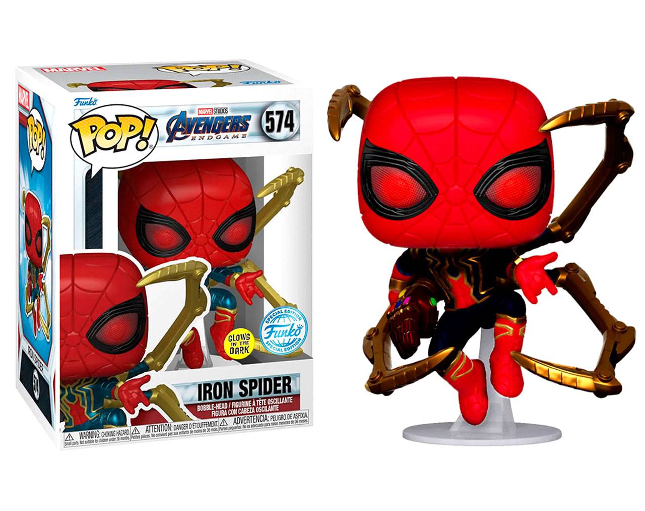 Iron Spider with Nano Gauntlet (GITD) - Marvel Avengers Endgame Pop! Vinyl
		
		
			ID: 001617