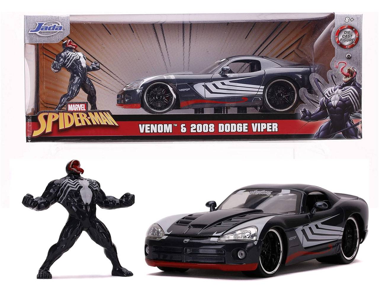 Venom & 2008 Dodge Viper 1:24 - Marvel Spider-Man - Die-Cast Jada Toys
		
		
			ID: 002050