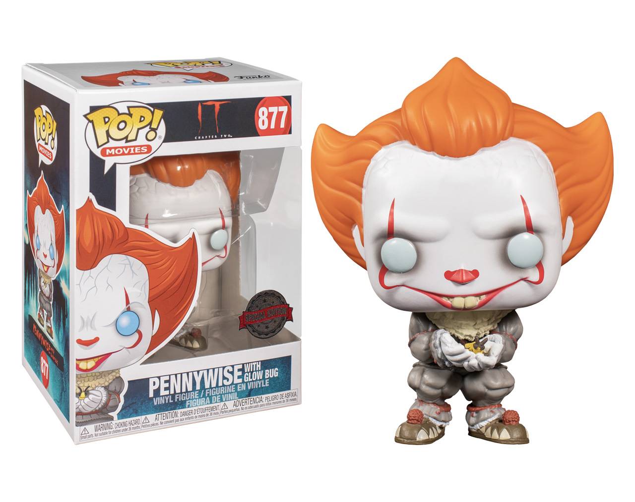 Pennywise with Glow Bug - It Chapter Two Pop! Vinyl
		
		
			ID: 000462
