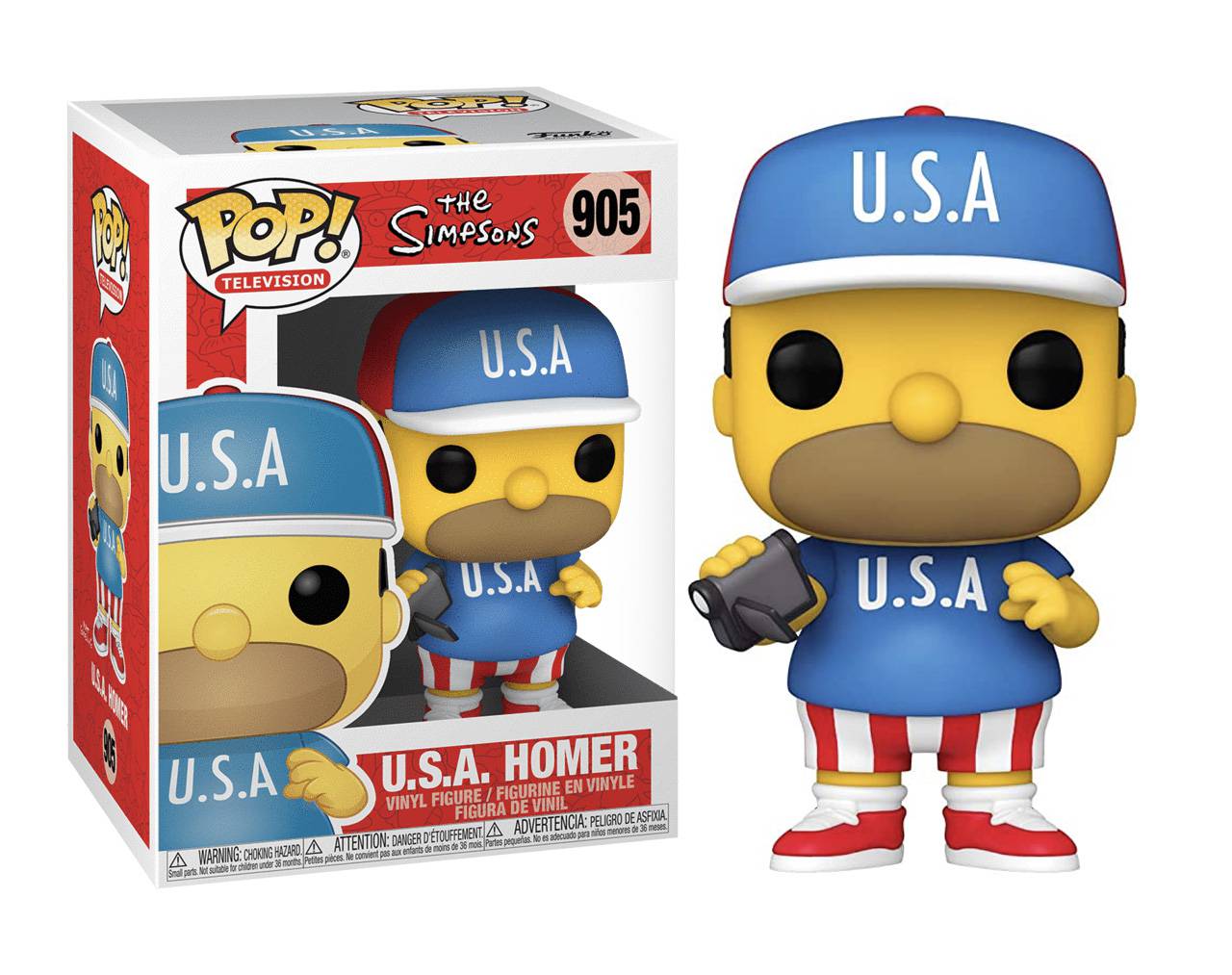 U. S. A. Homer - The Simpsons Pop! Vinyl.
		
		
			ID: 000910